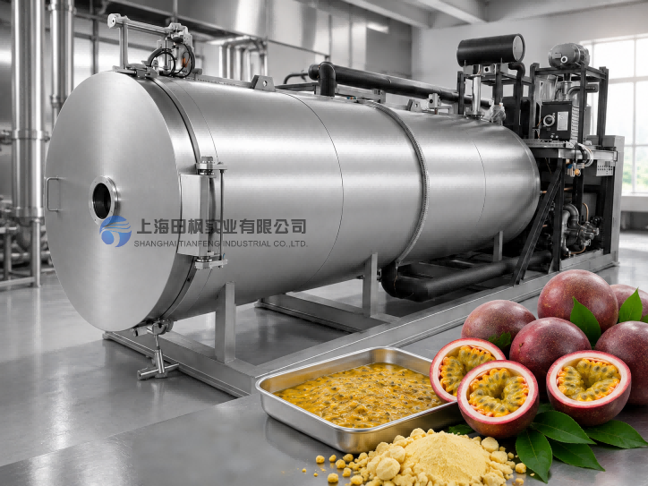 百香果批量加工项目中的食品冷冻干燥机配置方案